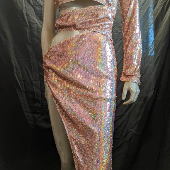 Banjul Sequin Slit Dress Size Small - Picture 4 of 4